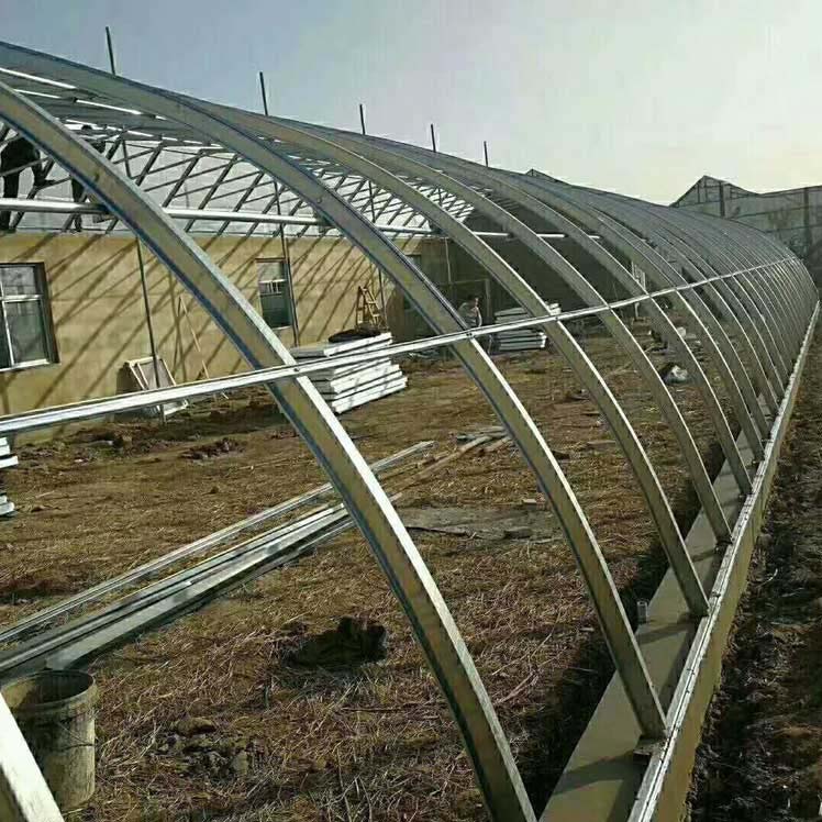 幾字鋼溫室大棚建造完成