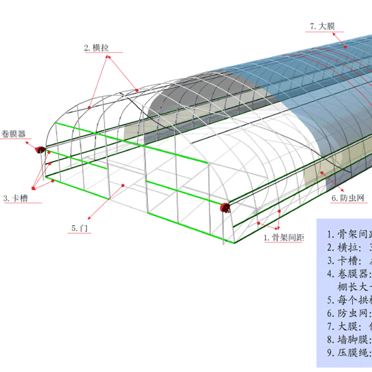 拱棚設計高清圖片